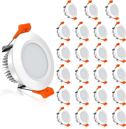 YGS-Tech 2 Inch LED Recessed Lighting, Dimmable Downlight 3W(35W Halogen Equivalent), CRI80, 2700K Ultra Warm White Ceiling Light with LED Driver (24 Pack)