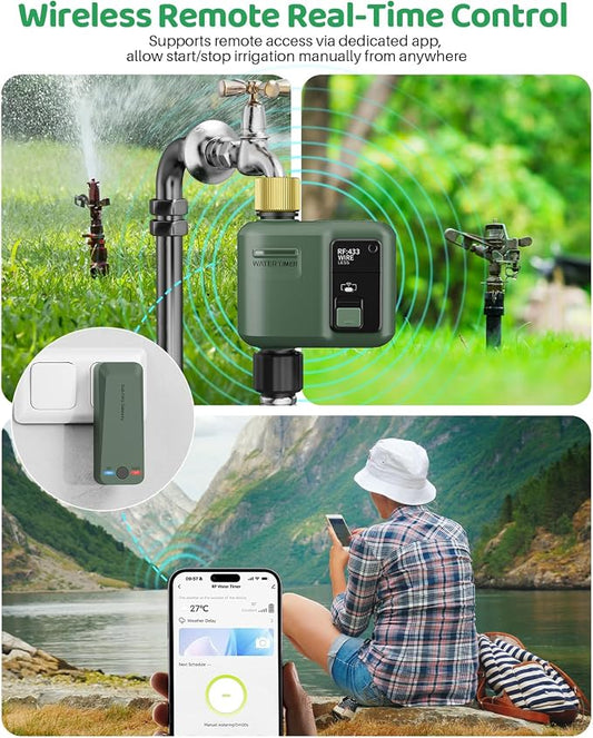 WiFi Water Timer for Garden Hose, 3 Pc Smart Sprinkler Controller