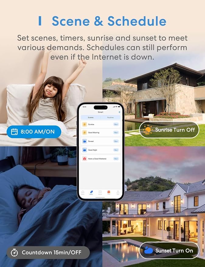 3 Way Smart Switch, Meross Smart Light Switch Supports Apple HomeKit, Siri, Alexa, Google Assistant & SmartThings, 2.4Ghz WiFi Light Switch Neutral Wire Required, Remote Control Timer 2 Pack
