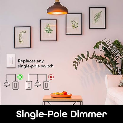 Geeni Smart Wi-Fi Light Switch: No Hub Required, Works with Alexa and Google Assistant