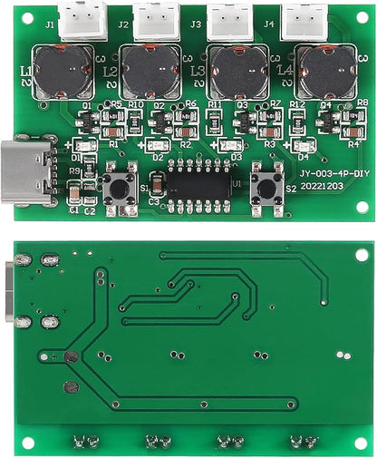2Sets Type-C USB Humidifier Module DIY Kits Mist 4 Way Fogger Atomization Driver Circuit Board Type-C Spray Module