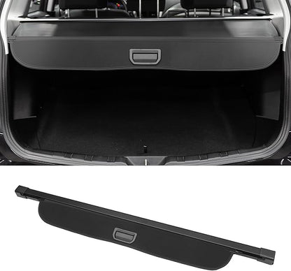 Motoforti Car Retractable Cargo Cover for Honda CRV Rear Trunk Parcel Shelf Luggage Security Shield Shade Tonneau Privacy Screen Cover, Canvas, Gloss Black