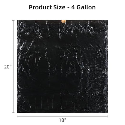funest Trash Bags, 4 Gallon Small Drawstring Garbage Bags 75 Counts, Thick Plastic Wastebasket Liners for Bathroom Toilet Office Bedroom