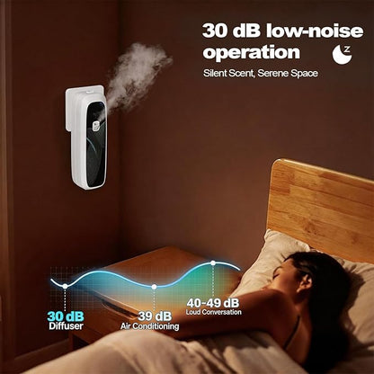 Smart Waterless Diffuser Plug in Wall for Essential Oils, App Control, 100ML, Covers Up to 800 sq ft for Home, Office, Spa & Studio - White