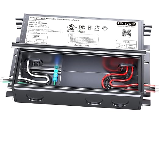 Dimmable LED Driver 120W 12V for Lutron & Leviton Dimmer, Triac/ELV/MLV AC to DC Power Supply Transformer for LED Strip Light Dimmable, Constant Voltage Projects, UL&FCC-Listed, Class 2