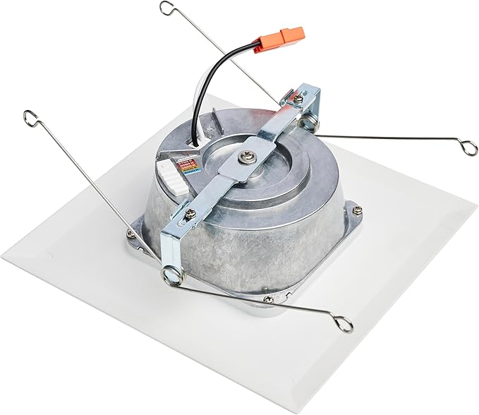 Satco LED Retrofit Downlight with Stepped Baffle, CCT Selectable 2700K/3000K/3500K/4000K/5000K, 5-6 Inch Square, White