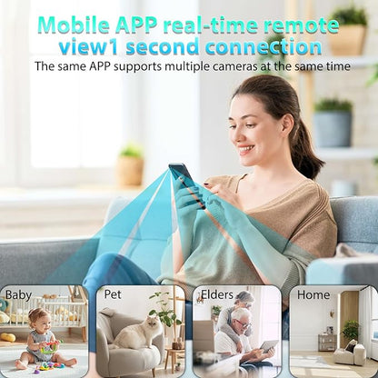 2026 Mini Camera Security Wireless Camera Upgrade Small Home WiFi 1080P Micro Magnetic Nanny Cam with Wide Angle Motion Detection Night Vision Cloud & SD Storage No Need WiFi Tiny Cams for Indoor
