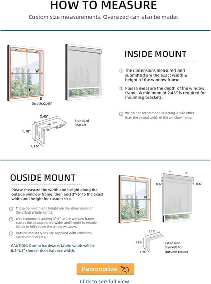 SmartWings Motorized Smart Blinds with Remote, Custom Automatic 100% Blackout Roller Shade Compatible with Alexa/Homekit/Google, Electric Smart Blinds for Indoor Windows, Linen White
