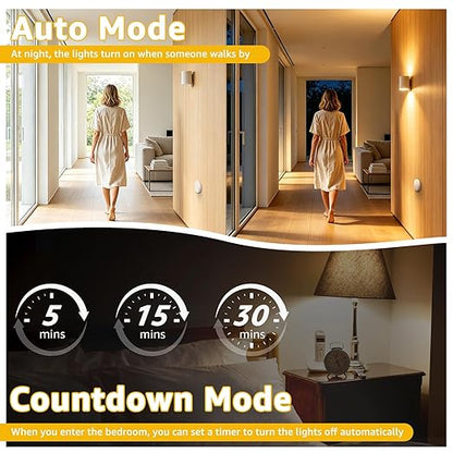 Motion Sensor Plug,Greencycle Wireless Motion Sensor Outlet with Timer Setting,PIR Sensor Plug to Auto Turn On/Off,Adjustable Detection Range,15A/1500W for Christmas Lights,Fans,Household Appliances