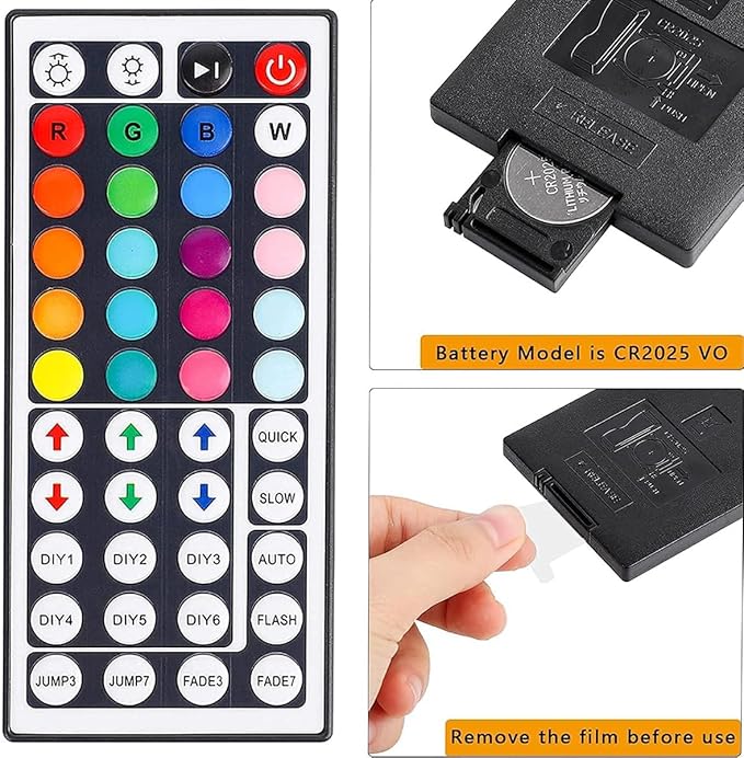44 Key RGB LED Light Strip Remote Controller Led Light Remote Replacement for SMD 5050 2835 3528 Led Strip Lights