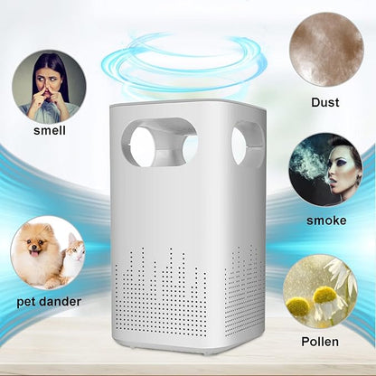 ?????? ???????????????? for Bedroom, Filter with Sleep Model, Ultra-Quiet, Efficient Filtration System, Portable Small ???????????????? for Office Home Car, White
