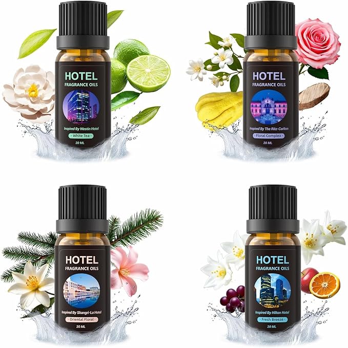 Aluminum Alloy Waterless Essential Oil Diffuser for Home Rechargeable Scent Diffusers with 4 Timer Settings, 3 Mist Levels with Vehicle Mode for Car Room Studio Office, Black Metal,100ml (Gift Set)