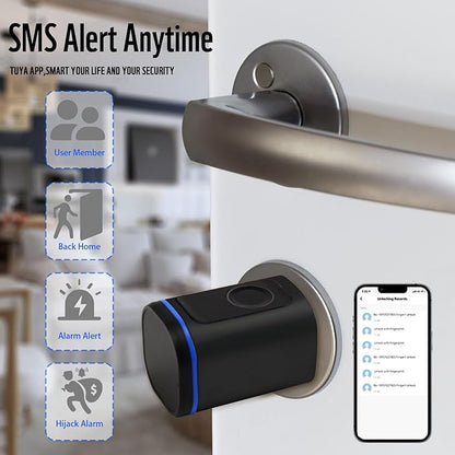 Intelligent Door Locks Fingerprint IC Card Key Cell Phone Application Household Intelligent Electronic Locks Applicable to Wooden Iron Security Door