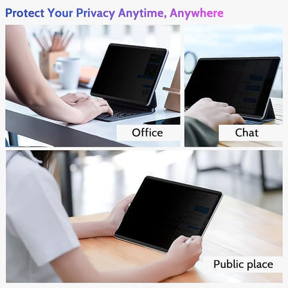 Peslv Magnetic Privacy Screen Protector for iPad 10th 2022 10.9" & iPad 11th A16 2025 11", Removable Anti Blue Light Glare Spy Private Filter, High Sensitive Bubble-Free Black Security Screen