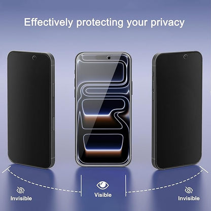 Ailun 3 Pack for iPhone 17 Pro Max Privacy Screen Protector [6.9 inch] with installation frame, Anti Spy Private Tempered Glass Anti-Scratch Case Friendly