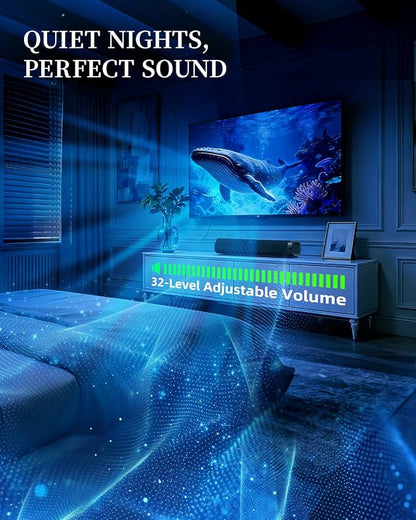 Sound Bar for Smart TV, Sound Bar, Bluetooth Sound bar, with Optical/AUX/HD ARC, Surround Sound Speakers, Surround Sound System for TV/PC/Gaming/Projectors, Wall Mountable PC Soundbar