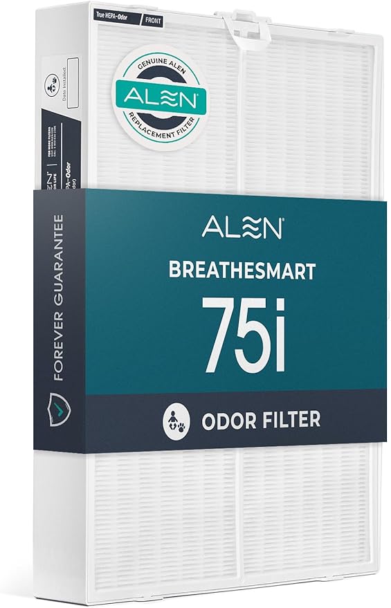 Alen Air Filter B7-Odor Replacement True HEPA Filter for BreatheSmart 75i Air Purifier - Captures Allergens & Mold + Pet Dander & Odors (1 Filter)