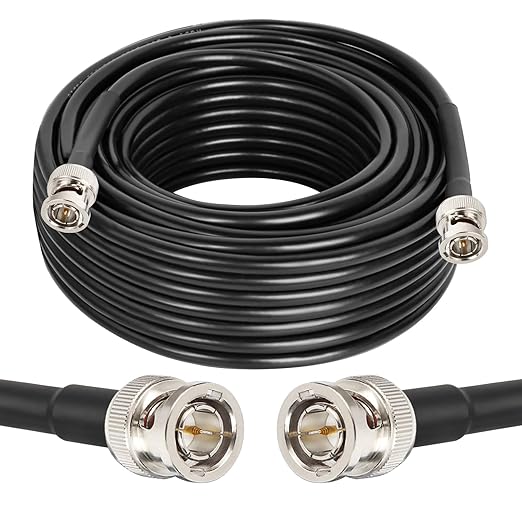 XRDS -RF 12G SDI Cables 50FT, SDI Video Cable 3G/6G/12G 75ohm BNC Male Cable Supports HD-SDI/3G/6G-SDI/4K/8K for Video Security Camera SDI Converter