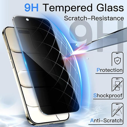 JETech Privacy Screen Protector for iPhone Air, Anti-Spy Tempered Glass Film with Easy Installation Tool, 6.5-Inch Display, 2-Pack