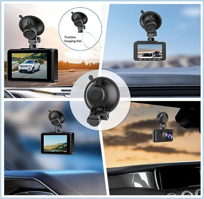 Dash Cam Mount, Windshield Suction Cup Mounting Bracket, Suction Cup Bracket, Suitable for R2-4K and R2-4K PRO Car Recorder Models 2 Sets