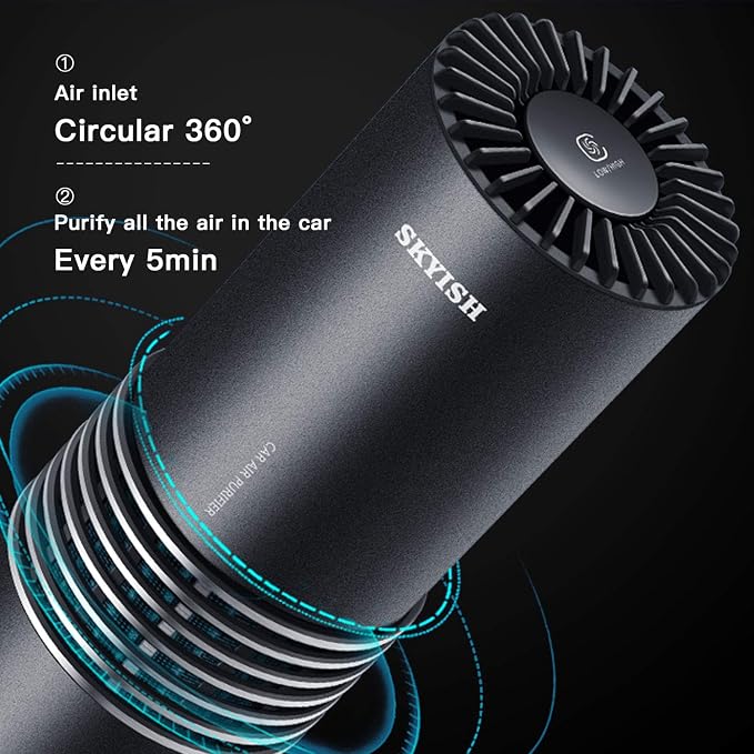 Air Purifier, True HEPA Filter, Auto Control plus Air Quality Monitor, Quiet in Home, Three Purification Modes(Black-Mini Filter New)