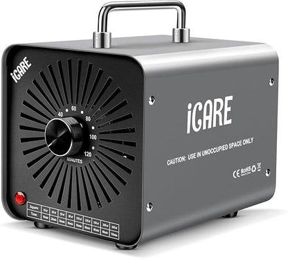 Ozone Generator 48,000mg/h, Ozone Machine for Odor Removal, High Capacity Ozone Odor Eliminator for Home, Car, Smoke, Pet, Basement, Industrial, Air Purifier with 120 Min Timer, Covers 4000 Sq.Ft