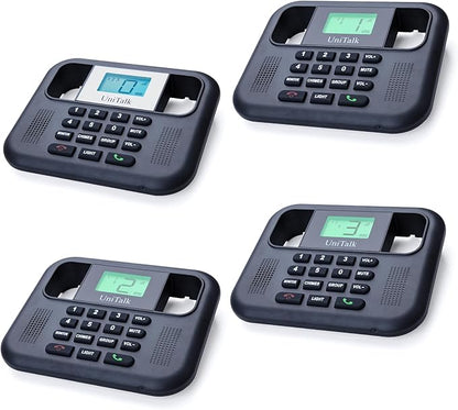 Wireless Intercoms for Home & Office, Two-Way Real-time Full-Duplex Voice System with Offline Voice Control & Monitor Function, Clear Sound, Up to 800 Meters (1/2 Mile) Range (UT-001-1F3P)