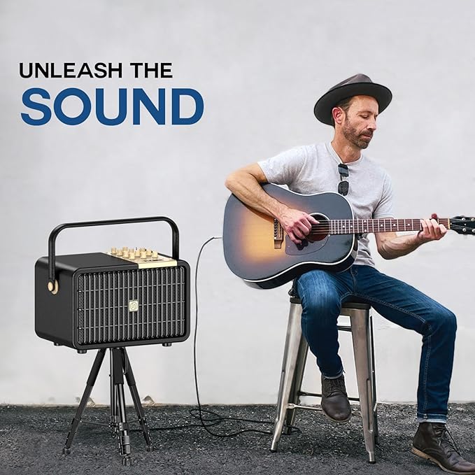 SUPNIU Wireless Voice Amplifier Professional Karaoke Machine with 2 UHF Microphones for Adults, 320W Peak Bluetooth Speaker PA System Treble & Bass for Home Party Wedding Outdoor Christmas Events L400