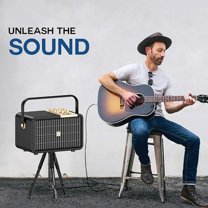 SUPNIU Wireless Voice Amplifier Professional Karaoke Machine with 2 UHF Microphones for Adults, 320W Peak Bluetooth Speaker PA System Treble & Bass for Home Party Wedding Outdoor Christmas Events L400