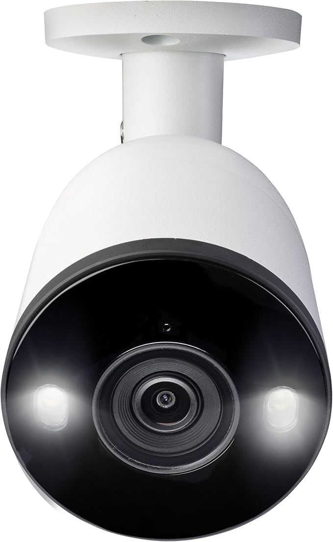 Lorex Outdoor 4K IP Add-On Metal Bullet Security Camera | NVR Add-On | Smart Motion Detection | 2-Way Talk | Color Night Vision | IP67 Waterproof | Requires Recorder