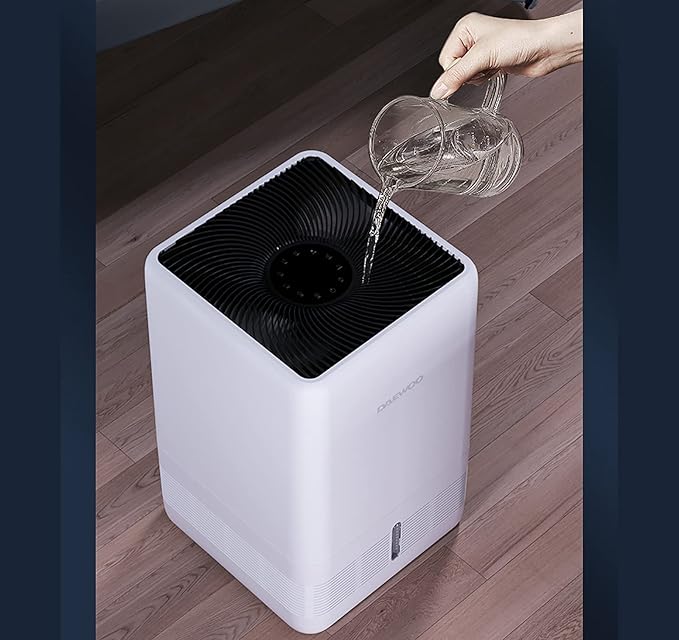 Negative ion Silent and Mist-Free air purifier 6 liters large capacity top water bedroom and large room household humidifier
