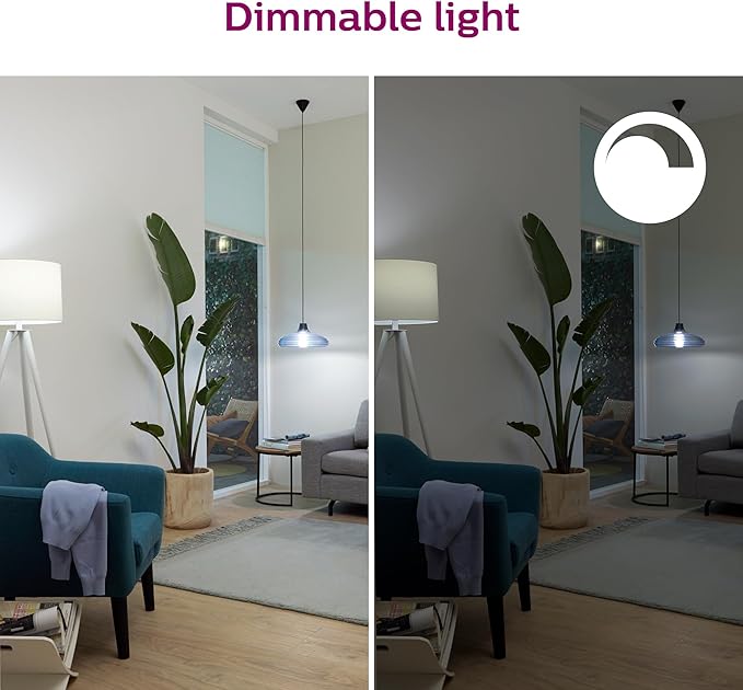 Philips Smart 100W A21 Daylight LED Bulb 4-Pack - E26- Indoor - Connects to Your Existing Wi-Fi - Control with Voice or App - Powered by WiZ Connected