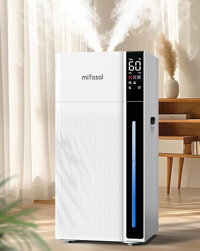 Mifasol Cool & Warm Mist Humidifier Large Room, Large Humidifiers for Home