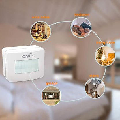 Onvis Smart Homekit Motion Sensor Indoor Humidity Gauge Hygrometer Thermometer Home Automation Trigger Bluetooth No Hub Required…