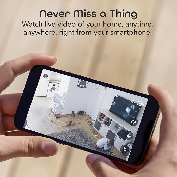Geeni Look 720p Indoor Camera, HD Wi-Fi, 2-Way Audio & Night Vision, 2-Pack | Motion detection, works with Alexa & Google Home