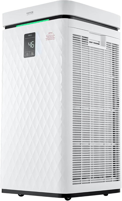 VEVOR Air Purifier for Bedroom Home, H13 HEPA Layer Filter 3139 ft²/h Smart Air Purifier with Speed Control & Child Lock Guard, 23 dB Sleep Mode Air Cleaner for Smoke Dust with Convenient Touch Panel