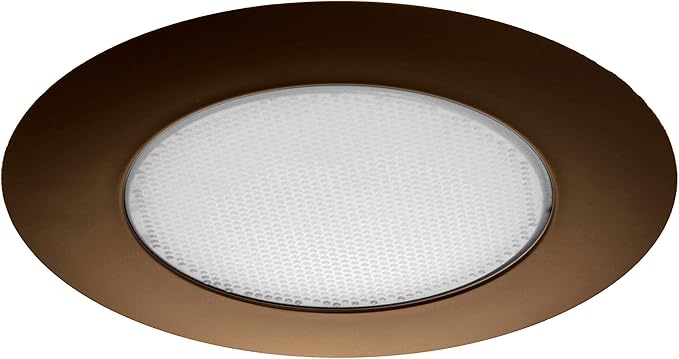 NICOR Lighting 6 inch Oil-Rubbed Bronze Recessed Shower Trim with Albalite Lens (17505OB)