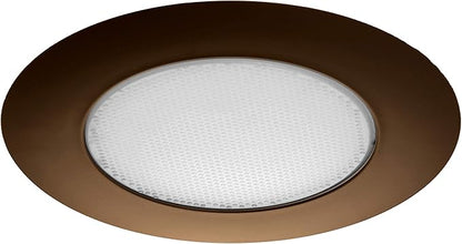 NICOR Lighting 6 inch Oil-Rubbed Bronze Recessed Shower Trim with Albalite Lens (17505OB)