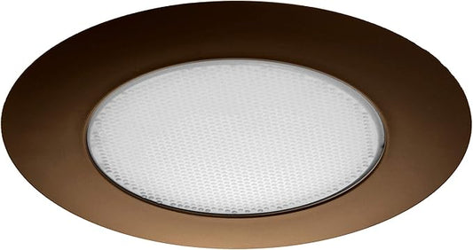 NICOR Lighting 6 inch Oil-Rubbed Bronze Recessed Shower Trim with Albalite Lens (17505OB)