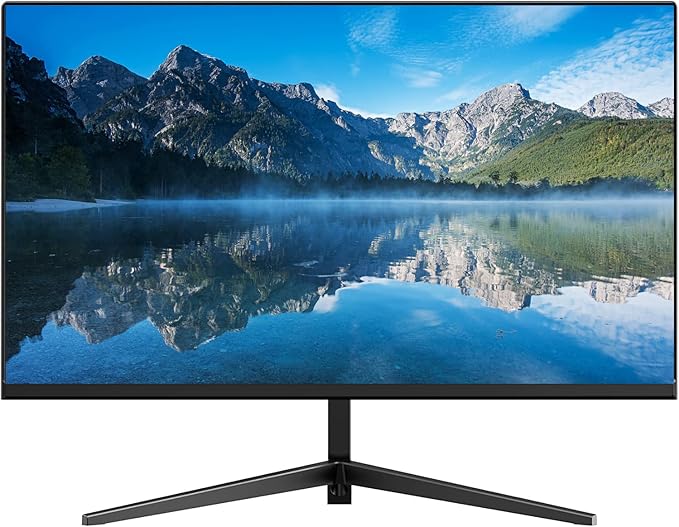 Real HD 32 Inch FHD 1080P CCTV Security Monitor, Thin LED Screen Computer Monitor, 60Hz Refresh Rate with HDMI VGA BNC and Audio, Compatible with 4K, for Surveillance NVR/DVR System