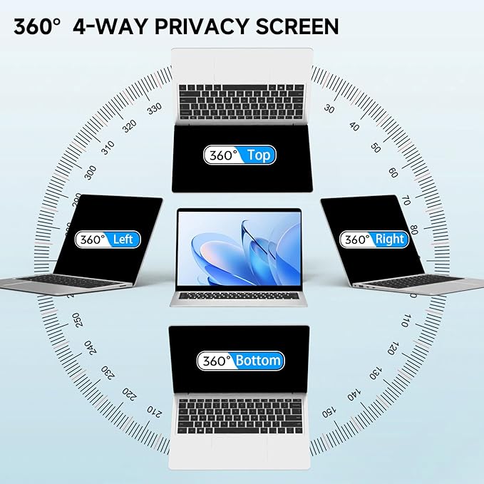 360°Privacy Screen for Microsoft Surface Laptop 7 13.8 inch (Model:2036 2107), Surface Laptop Privacy Film Filter All Round Anti Peeping Blue light Glare Screen Protector