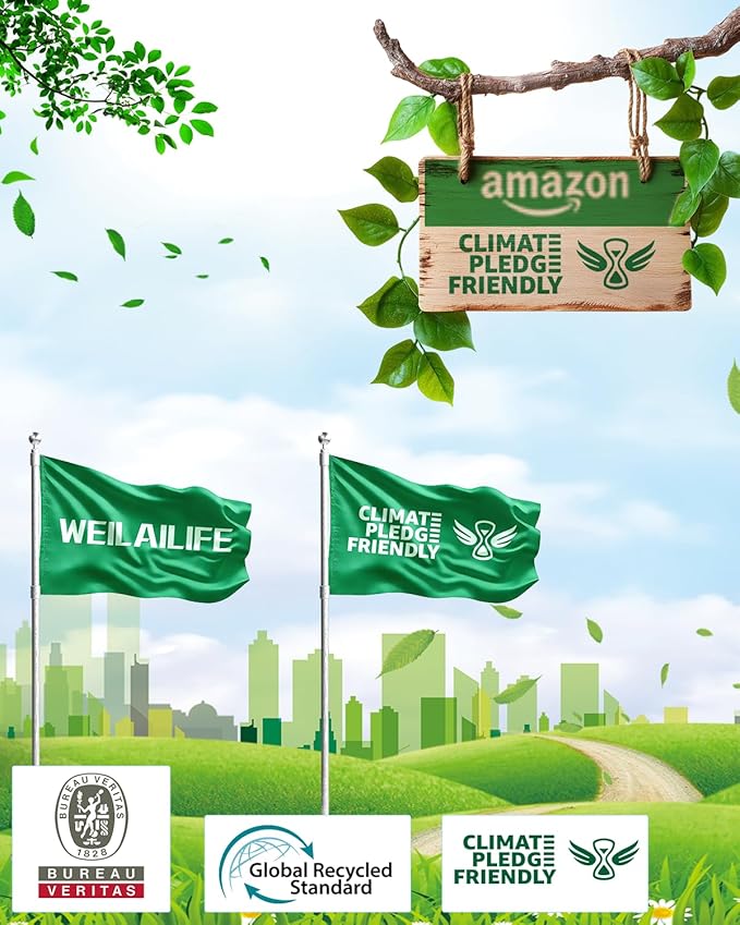 WEILAILIFE 【Dual Antenna Enhanced & 2-Way Audio】 Outdoor Wireless Security Camera System, WiFi Video Surveillance, Wireless Surveillance Camera System, Home Security Cameras