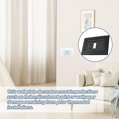 F61-2663 Wall Plate for Sen si Wi-Fi Programmable Thermostat,Smart Thermostat Trim Backplate Cover for Sensi ST55