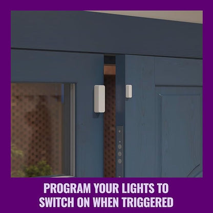 WiZ Connected Contact Sensor 2-Pack - Home Monitoring, Home Automation, Real-Time Alerts, Light Alarms, Easy Setup