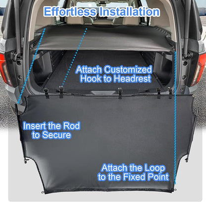 Cargo Cover Compatible with Honda Passport 2026 Accessories,Non-Retractable Trunk Cover Protector Security Shielding Shade Anti-Peeping Luggage Privacy Screen for 2026 Passport Accessories