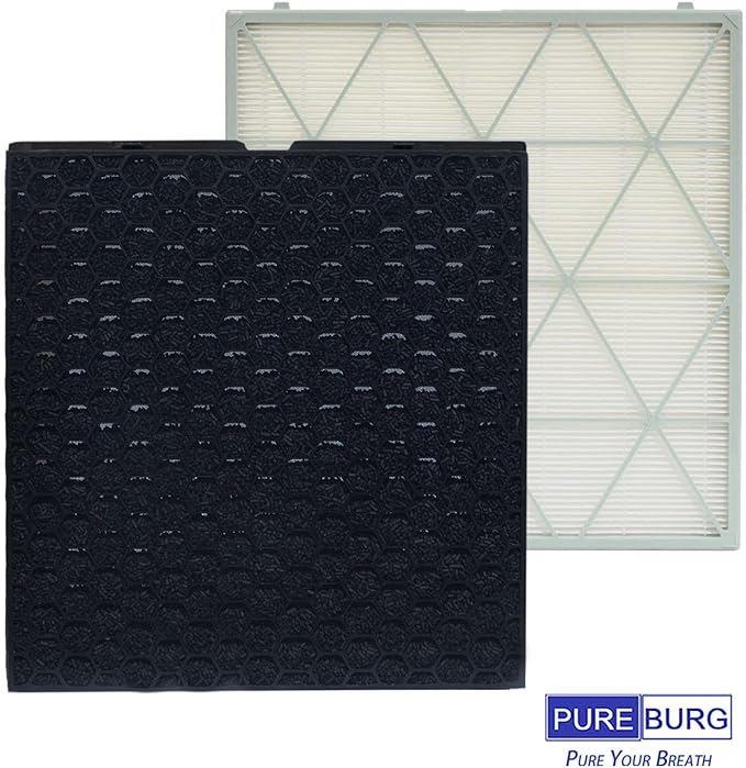 PUREBURG Replacement Filter Pack Compatible with SAMSUNG Cube Smart Air Purifier CFX-H1001/AA, H13 HEPA + Activated Carbon Filter Air Clean