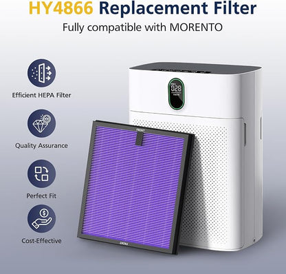 HY4866 Replacement Filters for MORENTO HY4866, WESTHEY HY4866 Air Purifi-er