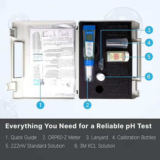 Apera Instruments ORP60-Z Smart Bluetooth ORP Tester Powered by ZenTest Mobile App