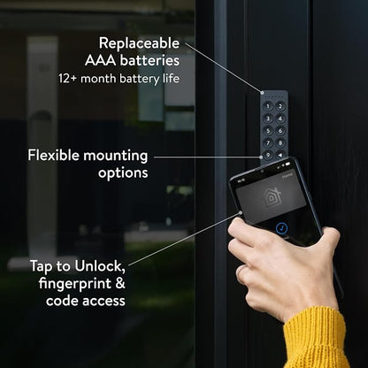 Nuki Smart Lock (Deadbolt) & Keypad 2 NFC, Keyless Door System with Auto-Lock, Fingerprint and Code Access, App Control, Easy Setup, Compatible with Alexa, Google, for Secure and Easy Home Entry