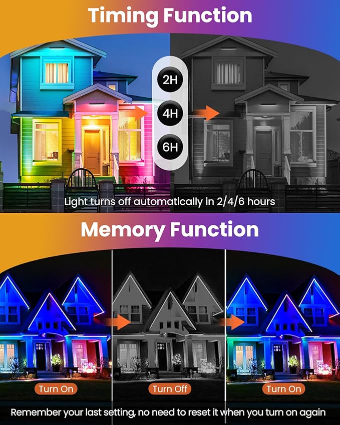 MEIKEE 25W RGB Wall Wash Lights, RGBW Color Changing Washer Strip Lights Outdoor, IP66 Waterproof LED Stage Light Bar for Christmas Halloween Party Landscape (4 Pack)